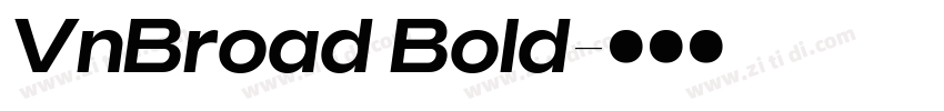 VnBroad Bold字体转换 VnBroad Bold字体转换